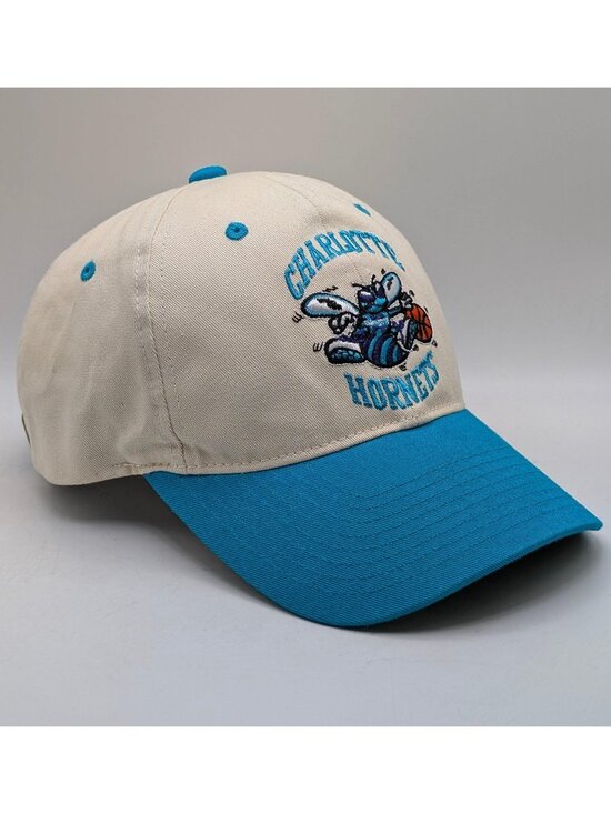 Mitchell & Ness Other - Charlotte Hornets Mitchell & Ness Hat Cap Cream Teal NBA Basketball Strap Back